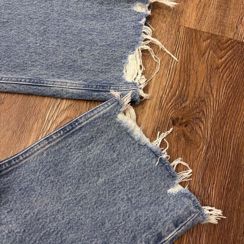 AGOLDE Riley Crop High Rise Straight Leg Jeans in Shaper - Picture 6 of 7